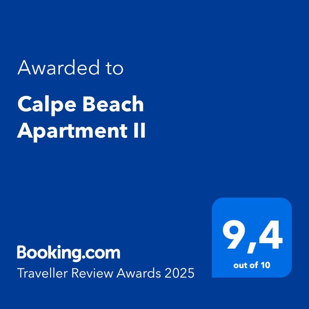 Calpe Beach Apartment II Turquesa Beach Ifach 외부 사진